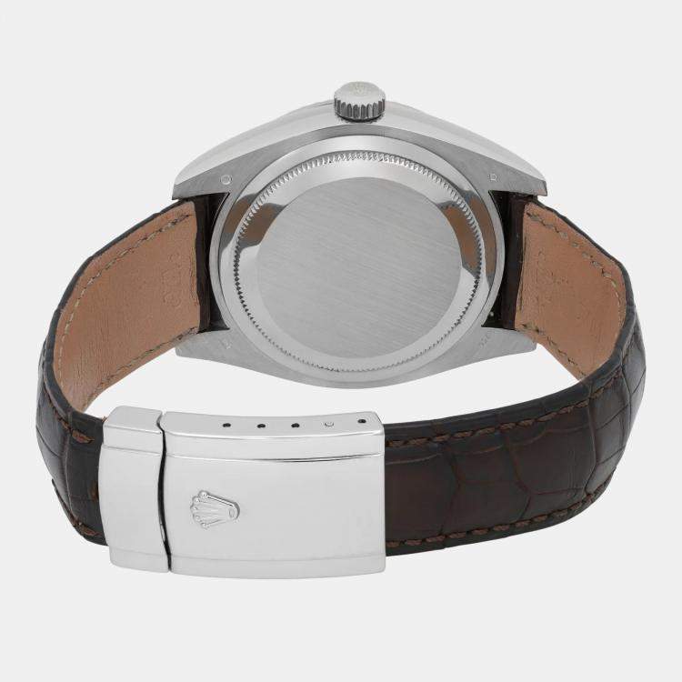 Pre Owned Rolex Sky Dweller 326139 Automatic Black Dial 18K White Gold Men's Wristwatch 42 mm