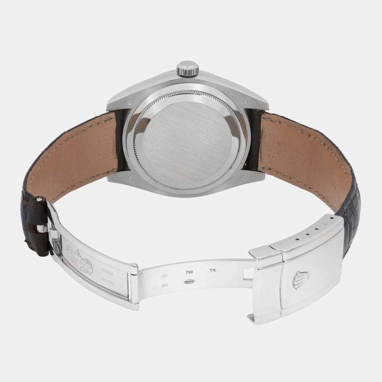 Pre Owned Rolex Sky Dweller 326139 Automatic Black Dial 18K White Gold Men's Wristwatch 42 mm