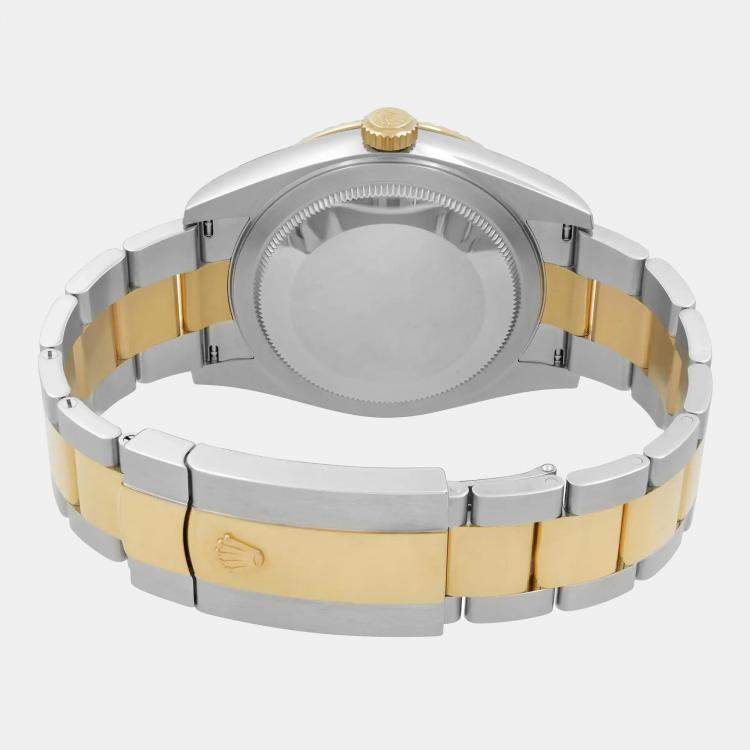 Pre Owned Rolex Sky Dweller 326933 Automatic White Dial Stainless Steel 18K Yellow Gold Men's Wristwatch 42 mm