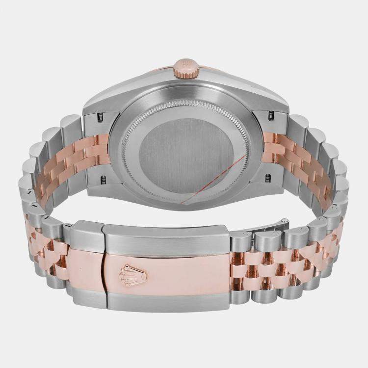 Pre Owned Rolex Datejust 126331 Automatic Chocolate Dial Stainless Steel 18k Rose Gold Men's Wristwatch 41 mm