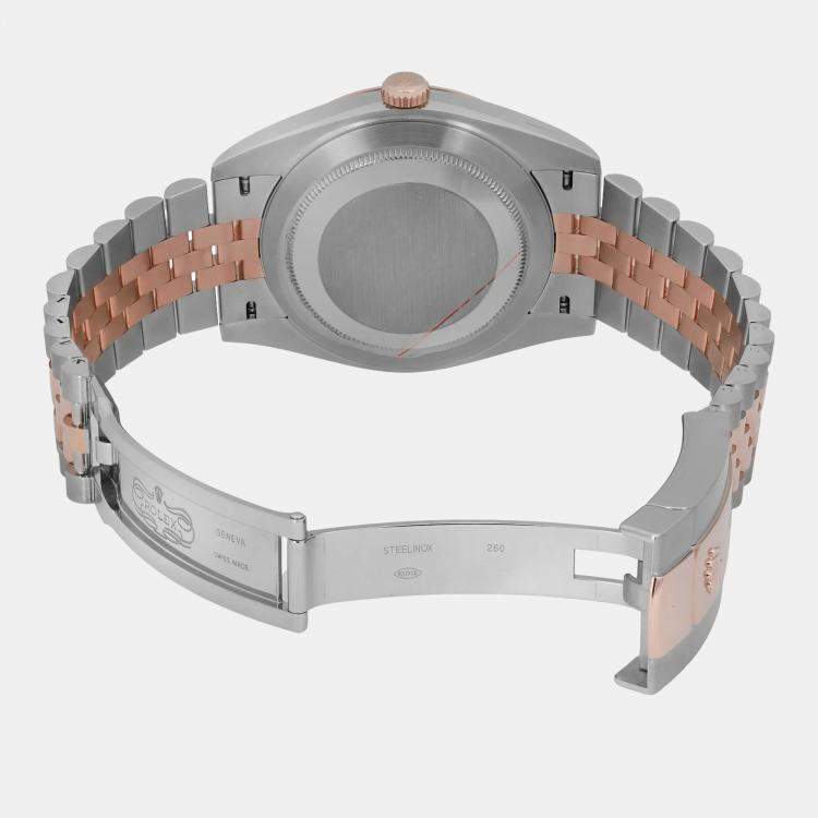 Pre Owned Rolex Datejust 126331 Automatic Chocolate Dial Stainless Steel 18k Rose Gold Men's Wristwatch 41 mm