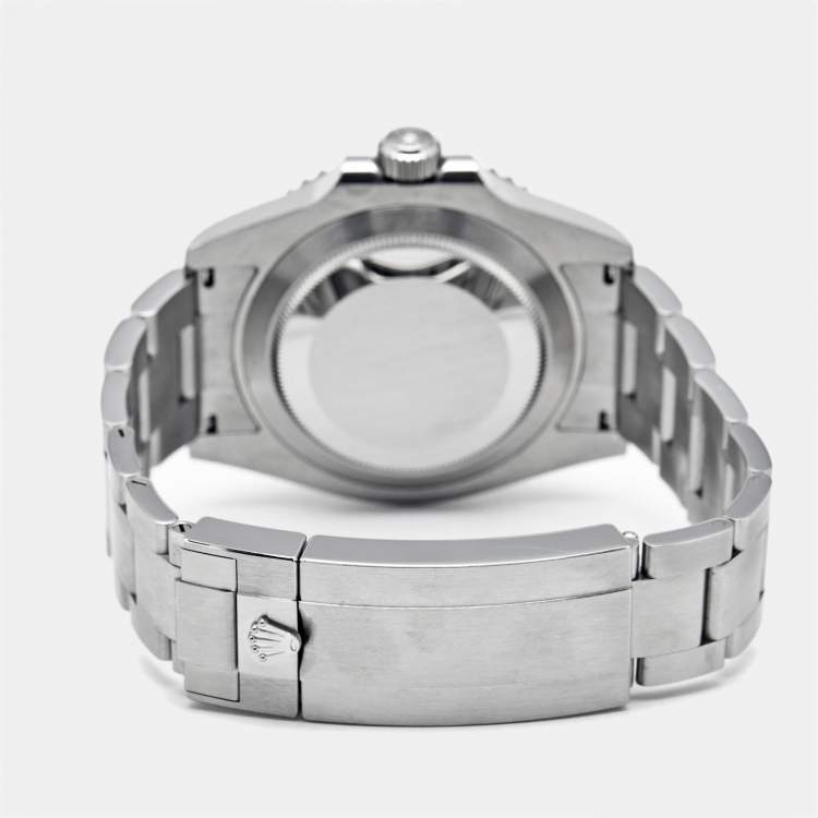 Pre Owned Rolex Black Cerachrom Oystersteel Submariner M124060-0001 Men's Wristwatch 41 mm