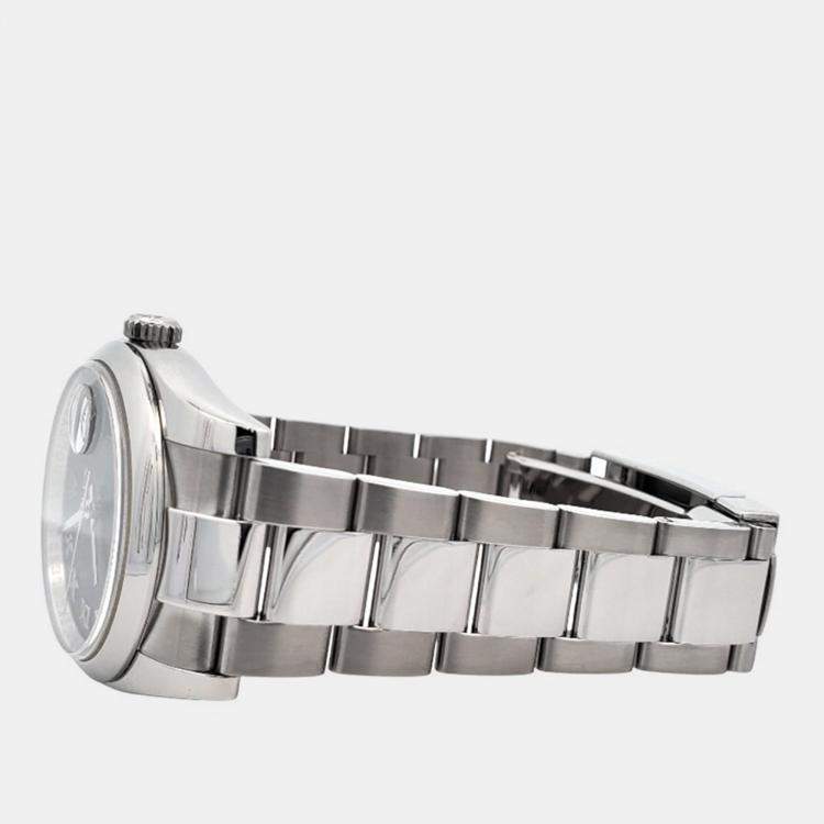 Pre Owned Rolex Datejust 116200 Automatic Blue Stainless Steel Men's Wristwatch 36 mm