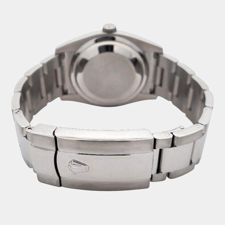 Pre Owned Rolex Datejust 116200 Automatic Blue Stainless Steel Men's Wristwatch 36 mm