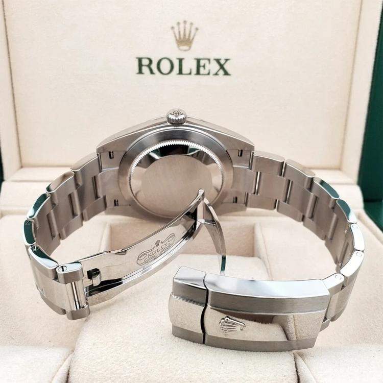 Pre Owned Rolex Datejust 126300 Automatic Rhodium Stainless Steel Men's Wristwatch 41 mm