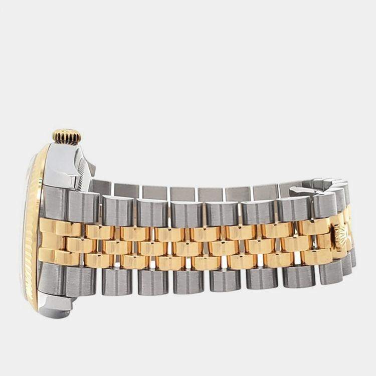 Pre Owned Rolex Datejust 116233 Automatic Champagne Diamond 18k Yellow Gold Stainless Steel Men's Wristwatch 36 mm