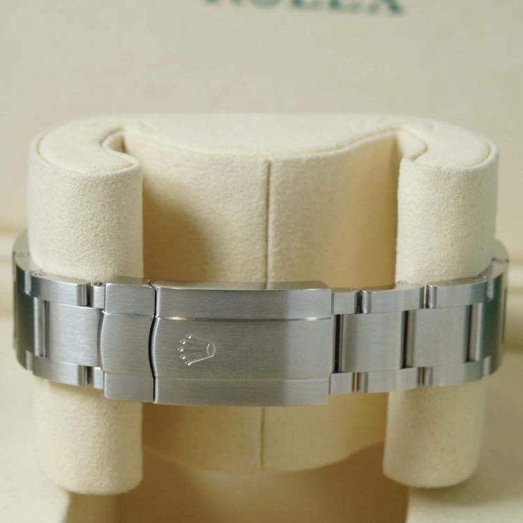 Pre Owned Rolex Air-King 116900 Automatic Black Stainless Steel Men's Wristwatch 40 mm