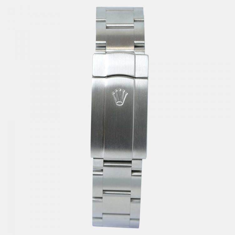 Pre Owned Rolex Air-King 116900 Automatic Black Stainless Steel Men's Wristwatch 40 mm