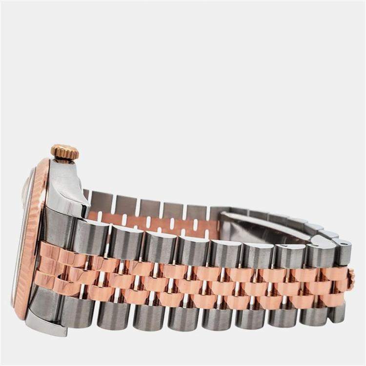 Pre Owned Rolex Datejust 116231 Automatic Pink 18K Rose Gold Stainless Steel Men’s Wristwatch 36 mm