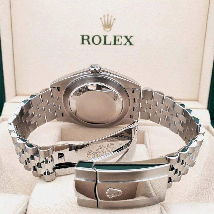 Pre Owned Rolex Datejust 126300 Automatic Black Stainless Steel Men’s Wristwatch 41 mm