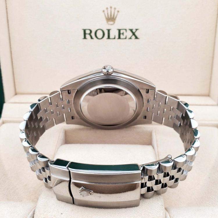 Pre Owned Rolex Datejust 126300 Automatic Black Stainless Steel Men’s Wristwatch 41 mm