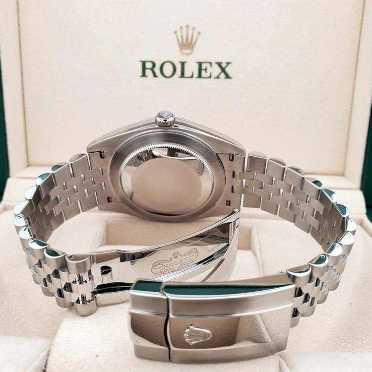 Pre Owned Rolex Datejust 126300 Automatic Black Stainless Steel Men’s Wristwatch 41 mm