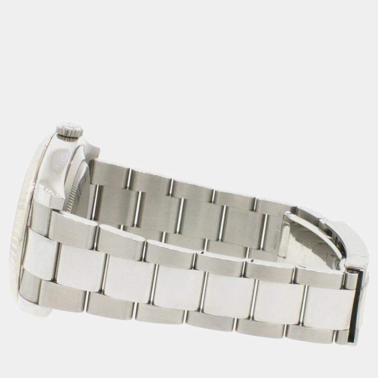 Pre Owned Rolex Datejust II 116334 Automatic White 18K White Gold Stainless Steel Men’s Wristwatch 41 mm