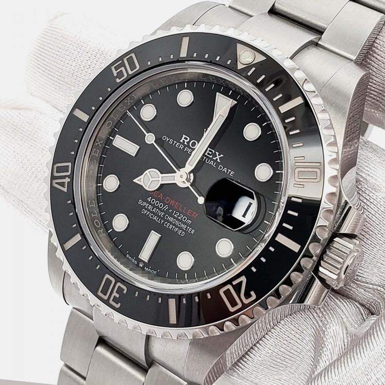 Pre Owned Rolex Sea-Dweller 126600 Automatic Stainless Steel Men’s Wristwatch 43 mm
