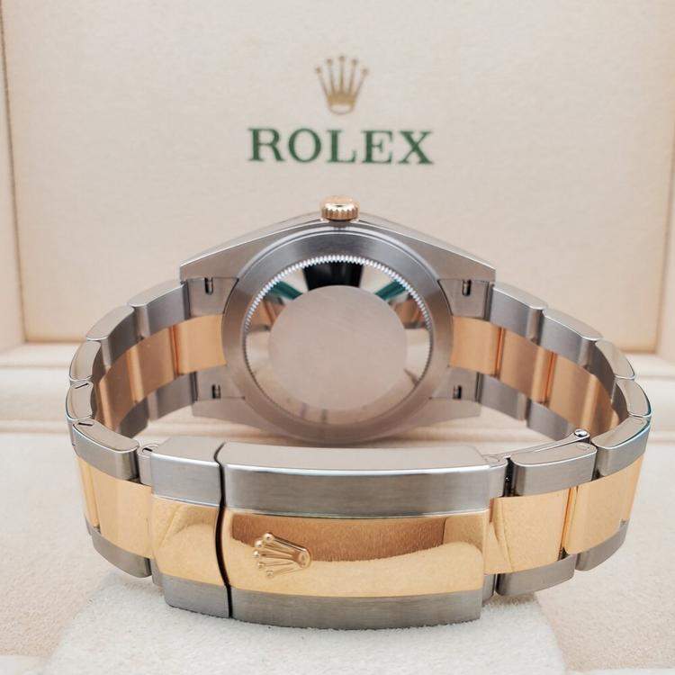 Pre Owned Rolex Datejust 126303 Automatic Slate 18K Yellow Gold Stainless Steel Men’s Wristwatch 41 mm