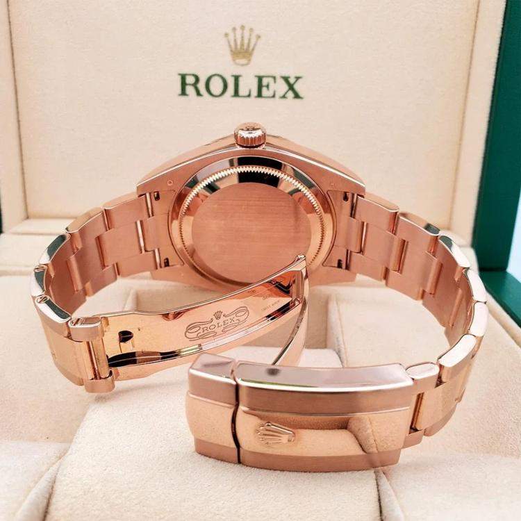Pre Owned Rolex Sky Dweller 326935 Automatic Sundust 18K Rose Gold Men’s Wristwatch 42 mm