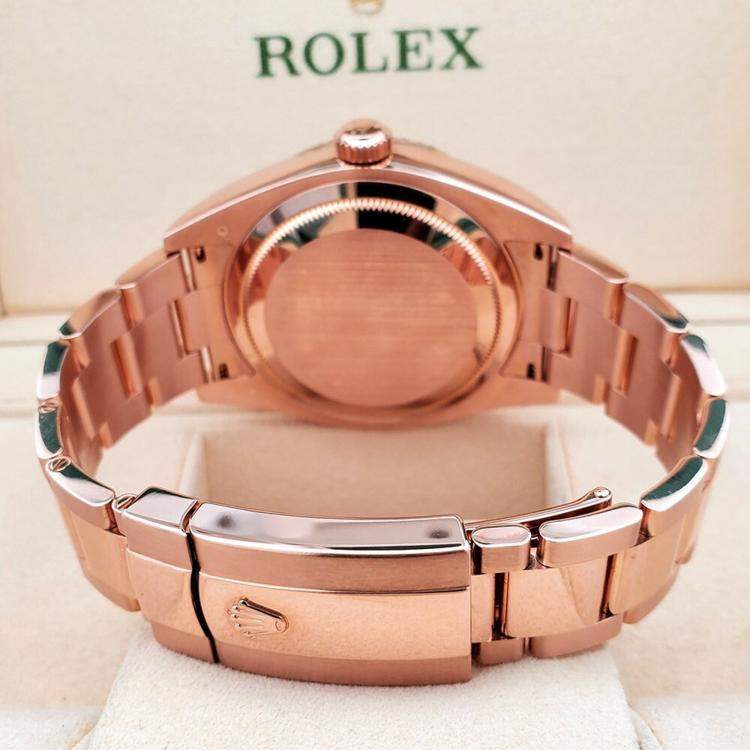 Pre Owned Rolex Sky Dweller 326935 Automatic Sundust 18K Rose Gold Men’s Wristwatch 42 mm