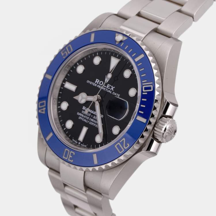 Pre Owned Rolex  Submariner 126619LB Blue/Black Dial 18k White Gold Automatic Men's Wristwatch 41 mm