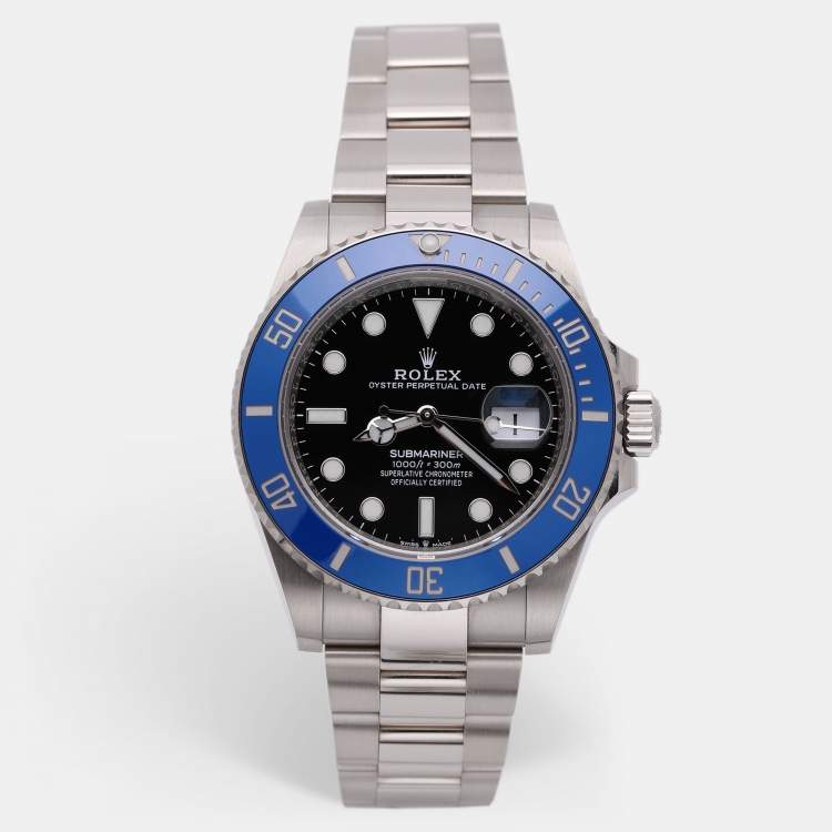 Pre Owned Rolex  Submariner 126619LB Blue/Black Dial 18k White Gold Automatic Men's Wristwatch 41 mm