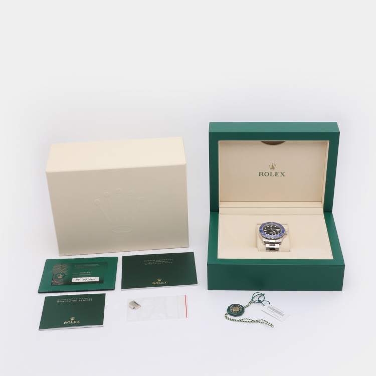 Pre Owned Rolex  Submariner 126619LB Blue/Black Dial 18k White Gold Automatic Men's Wristwatch 41 mm