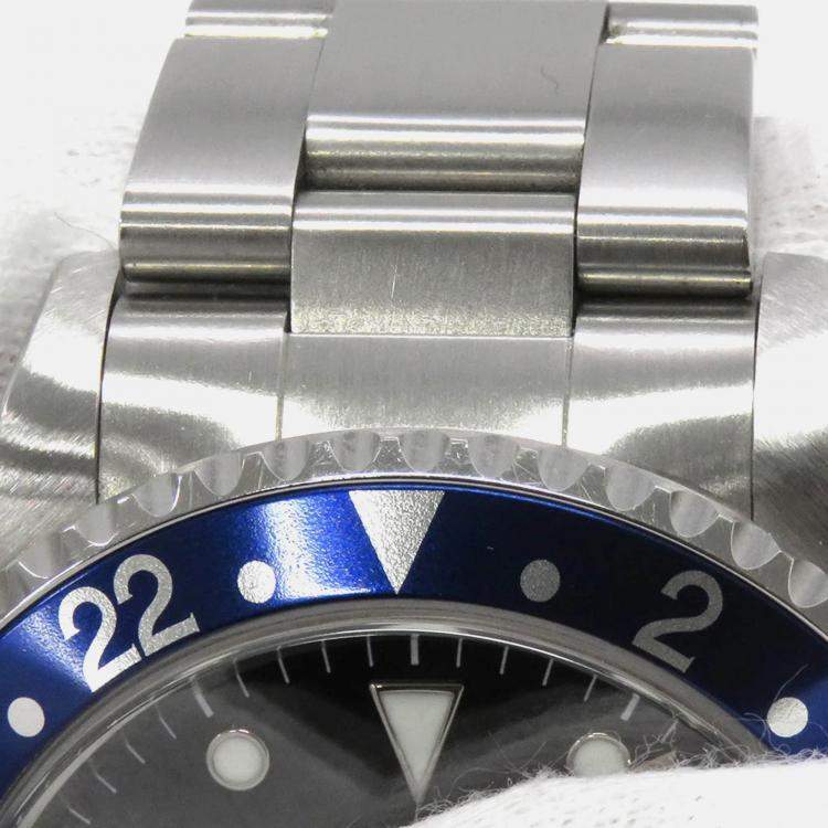Pre Owned Rolex GMT-Master II 16700 Automatic Black Stainless Steel  Men's Wristwatch 40 mm