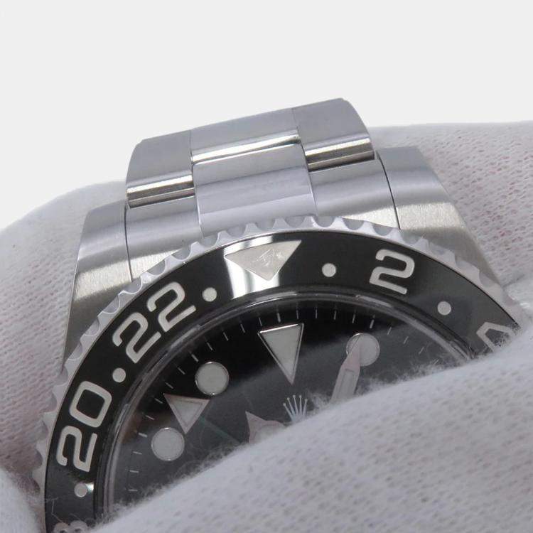 Pre Owned Rolex GMT-Master II 116710LN Automatic Black Stainless Steel Men's Wristwatch 40 mm
