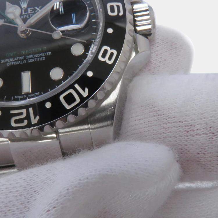 Pre Owned Rolex GMT-Master II 116710LN Automatic Black Stainless Steel Men's Wristwatch 40 mm