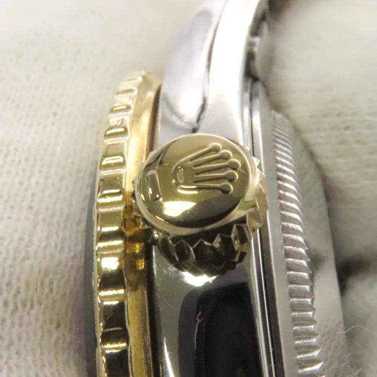 مملوكة مسبقًا Rolex Datejust 16263 Automatic Grey 18k Yellow Gold Stainless Steel Men's Wristwatch 36 mm