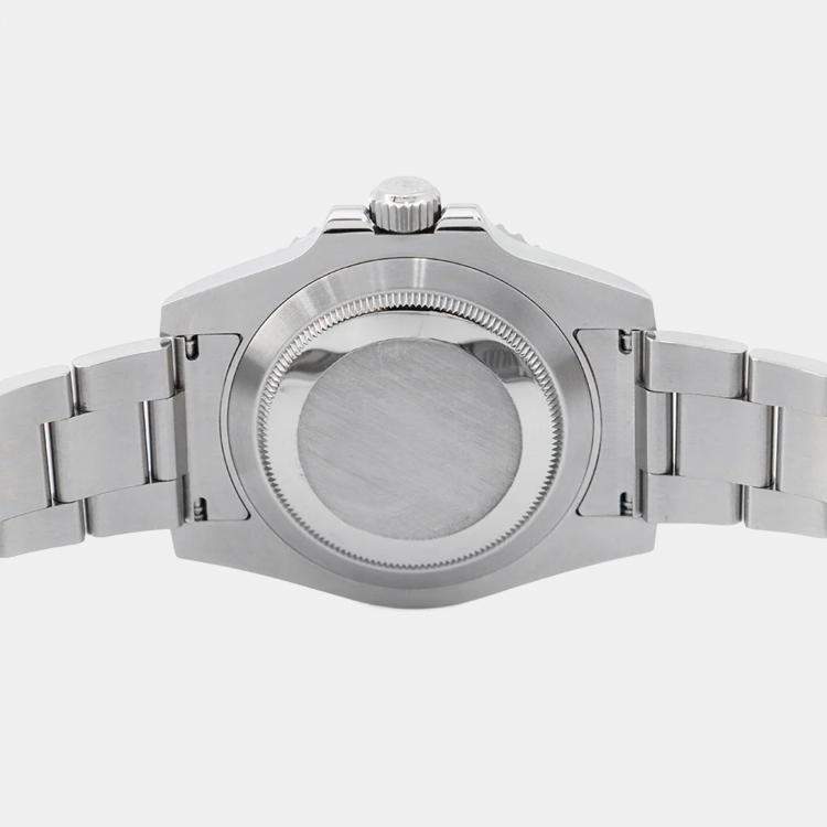 Pre Owned Rolex Submariner 114060 Automatic Black Stainless Steel Men's Wristwatch 40 mm
