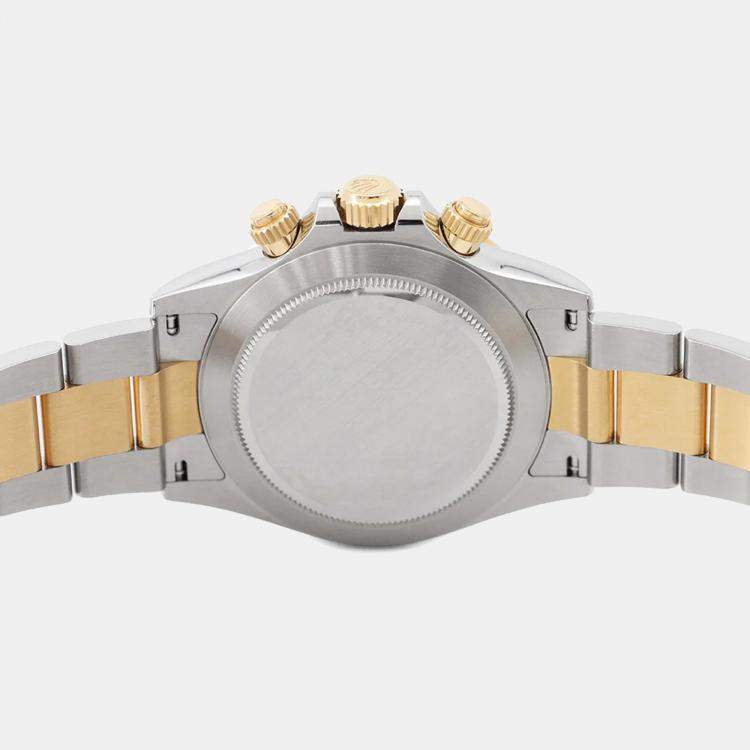 Pre Owned Rolex Cosmograph Daytona 116503 Automatic Champagne 18k Yellow Gold Stainless Steel Men's Wristwatch 40 mm