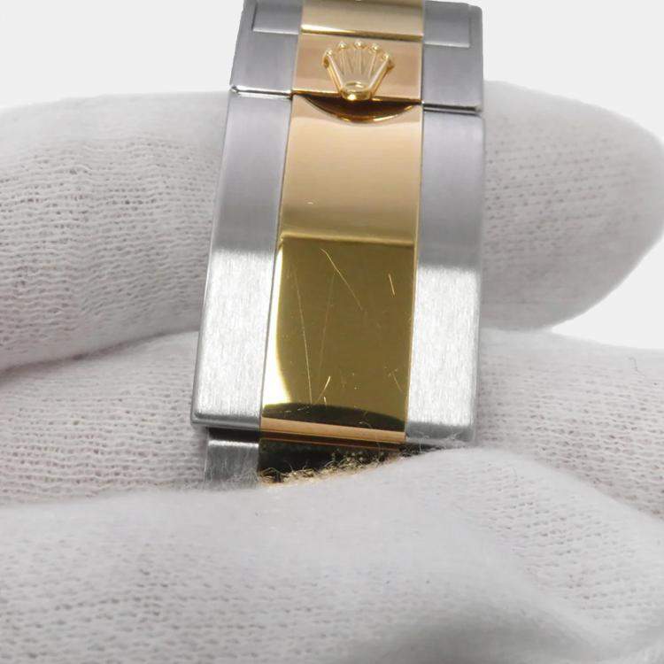 Pre Owned Rolex Cosmograph Daytona 116503 Automatic Champagne 18k Yellow Gold Stainless Steel Men's Wristwatch 40 mm
