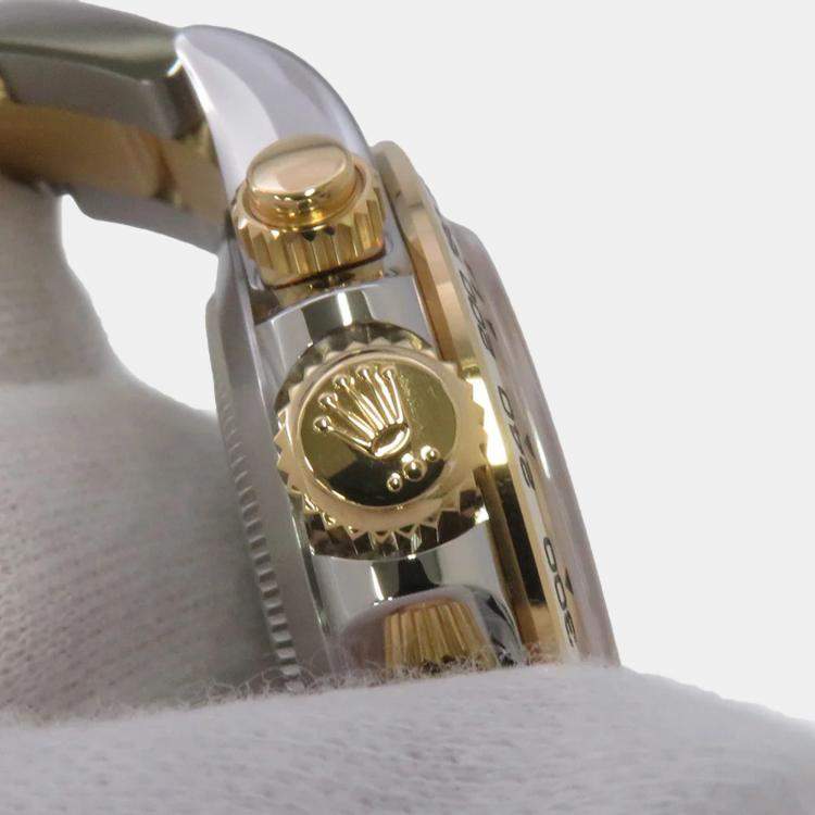 Pre Owned Rolex Cosmograph Daytona 116503 Automatic Champagne 18k Yellow Gold Stainless Steel Men's Wristwatch 40 mm