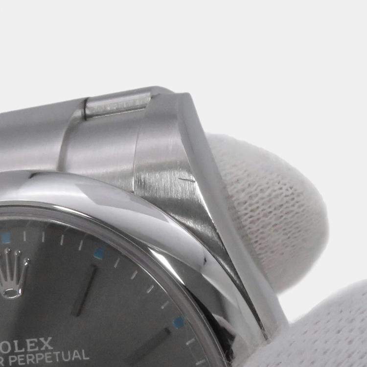 مملوكة مسبقًا Rolex Oyster Perpetual 114300 Automatic Dark Rolesium Stainless Steel  Men's Wristwatch 39 mm