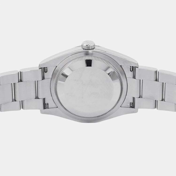 Pre Owned Rolex Oyster Perpetual 126000 Automatic Black Stainless Steel Men's Wristwatch 36 mm