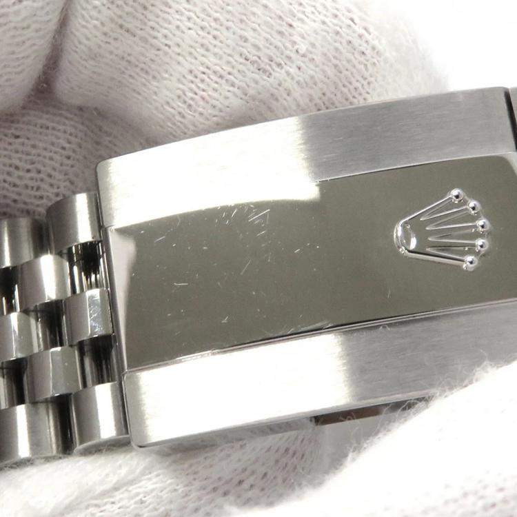 Pre Owned Rolex Datejust 126300 Automatic Grey Stainless Steel Men's Wristwatch 41 mm