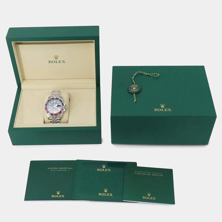 Pre Owned Rolex GMT-Master II 126710BLRO Black Stainless Steel  Automatic Men's Wristwatch 40 mm