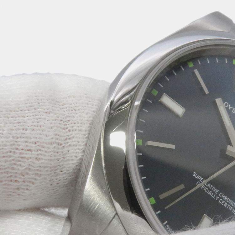 مملوكة مسبقًا ساعة يد رجالية رولكس أويستر بربتشوال 114300 أوتوماتيكية زرقاء ستانلس ستيل 39 ملم