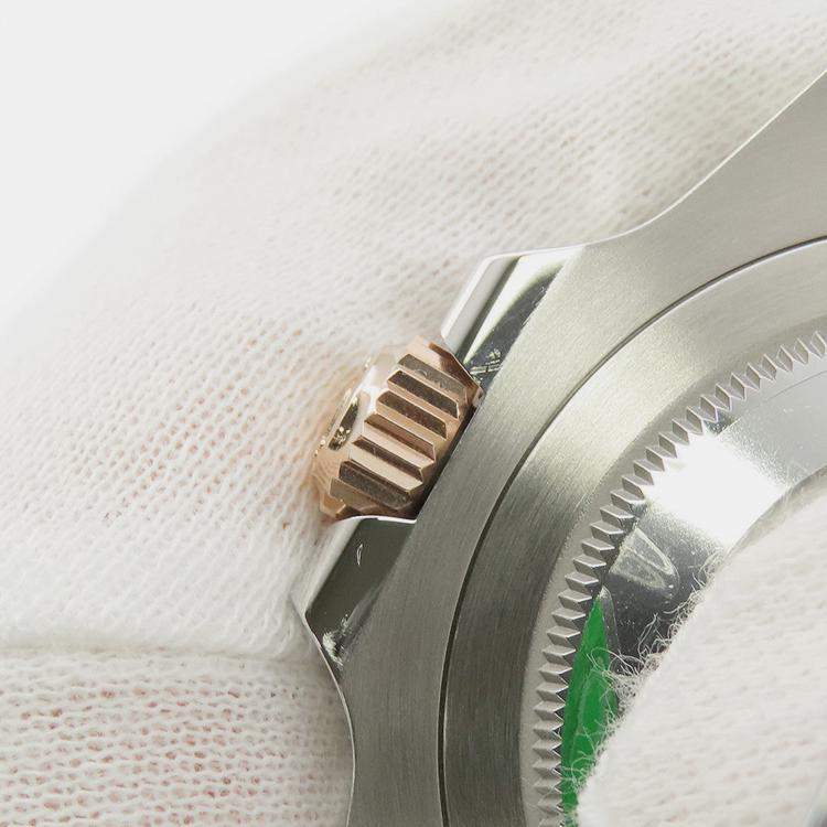 مملوكة مسبقًا ساعة يد رجالية رولكس جي إم تي ماستر 2 126711CHNR أوتوماتيك سوداء ذهب وردي عيار 18 وستيل 40 مم