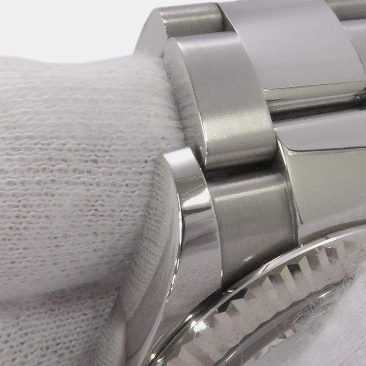 Pre Owned Rolex Datejust 126234 Automatic White 18k White Gold Stainless Steel Men's Wristwatch 36 mm