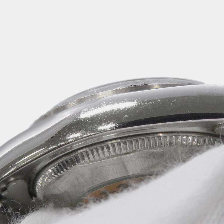 Pre Owned Rolex Oyster Perpetual 77014 Automatic Silver Stainless Steel Men's Wristwatch 31 mm