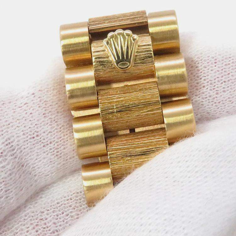 Pre Owned Rolex Day-Date 18248 Automatic Champagne 18k Yellow Gold Men's Wristwatch 36 mm