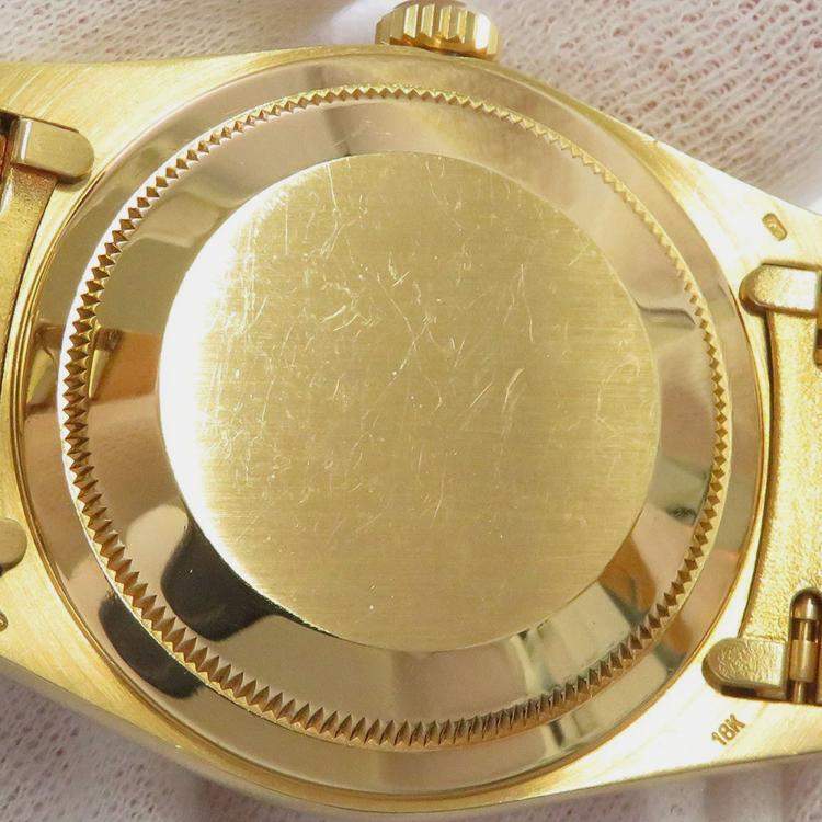 Pre Owned Rolex Day-Date 18248 Automatic Champagne 18k Yellow Gold Men's Wristwatch 36 mm