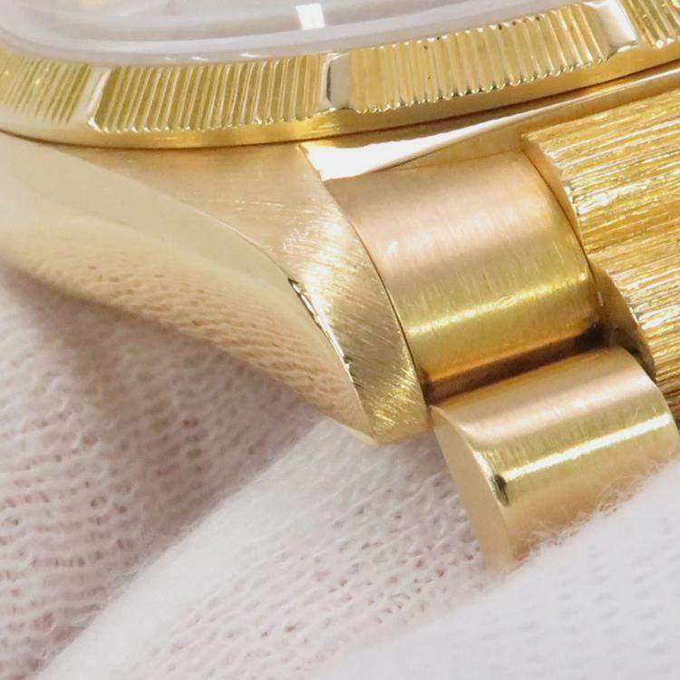 Pre Owned Rolex Day-Date 18248 Automatic Champagne 18k Yellow Gold Men's Wristwatch 36 mm