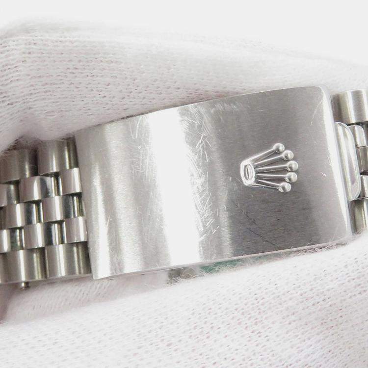 Pre Owned Rolex Datejust 16234G Automatic Sodalite 18k White Gold Stainless Steel Men's Wristwatch 36 mm