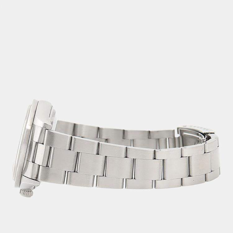 Pre Owned Rolex Date 15210 Automatic Blue Stainless Steel Men's Wristwatch 34mm