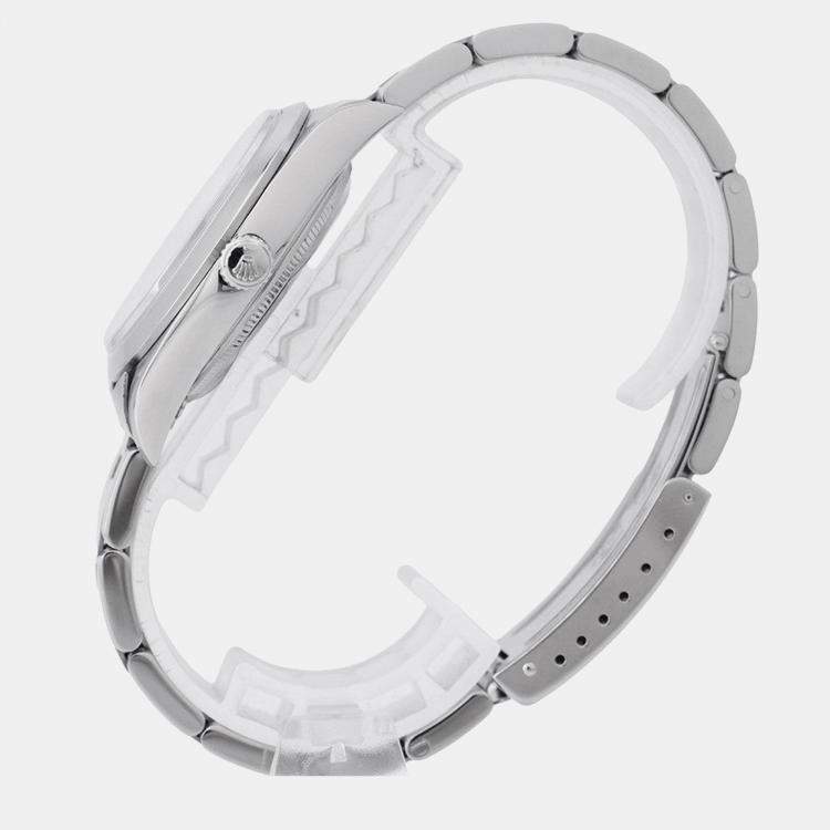 Pre Owned Rolex Air-King 14000M Automatic Blue Stainless Steel Men's Wristwatch 34 mm