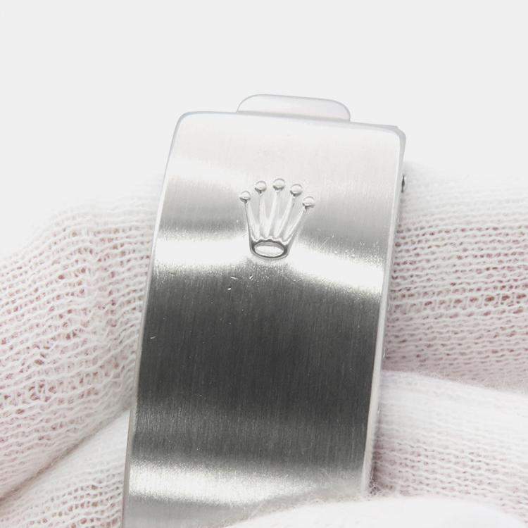 Pre Owned Rolex Air-King 14000M Automatic Blue Stainless Steel Men's Wristwatch 34 mm