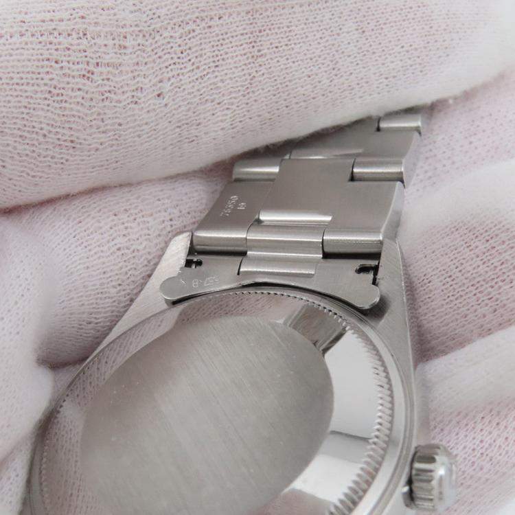 Pre Owned Rolex Air-King 14000M Automatic Blue Stainless Steel Men's Wristwatch 34 mm