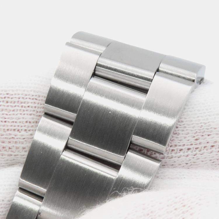 Pre Owned Rolex Air-King 14000M Automatic Blue Stainless Steel Men's Wristwatch 34 mm