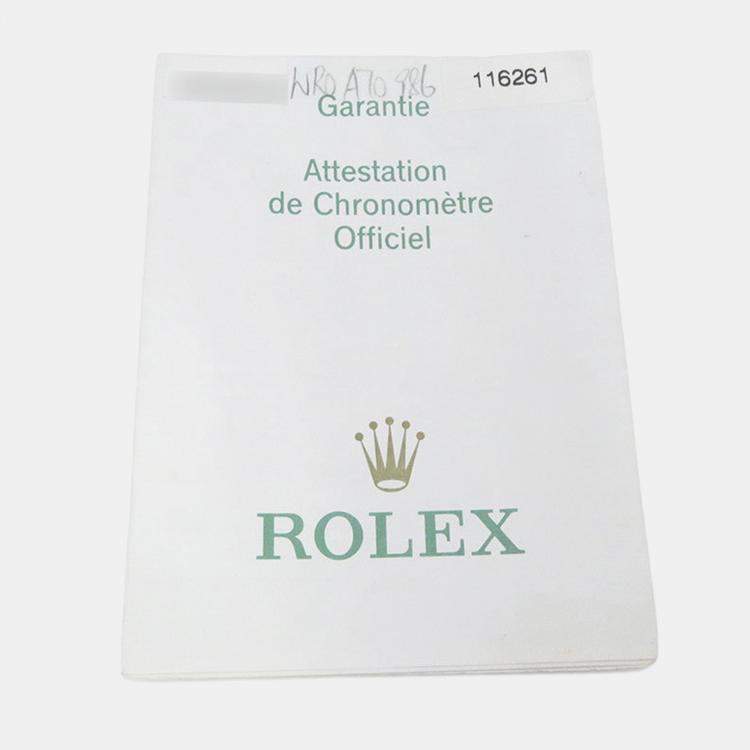 مملوكة مسبقًا Rolex Datejust 116261 Automatic White 18k Rose Gold Stainless Steel Men's Wristwatch 36 mm